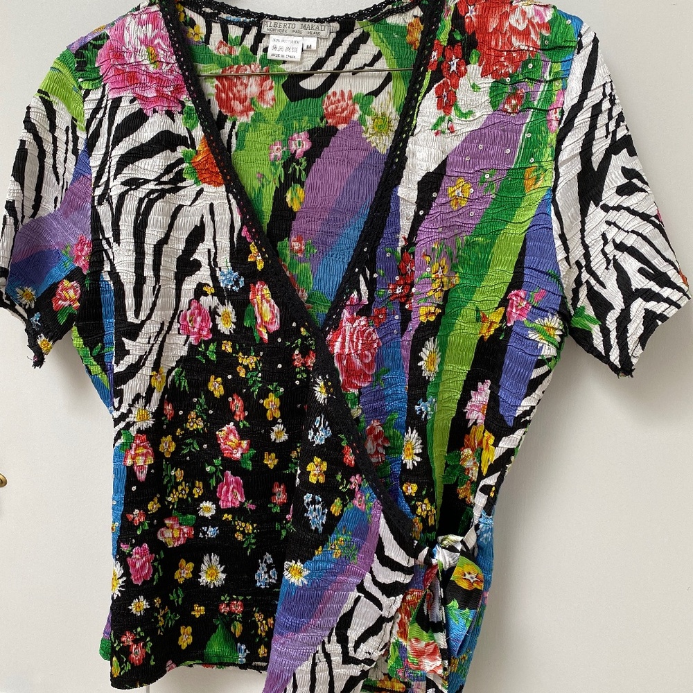 ALBERTO MAKALI V-BLOUSE